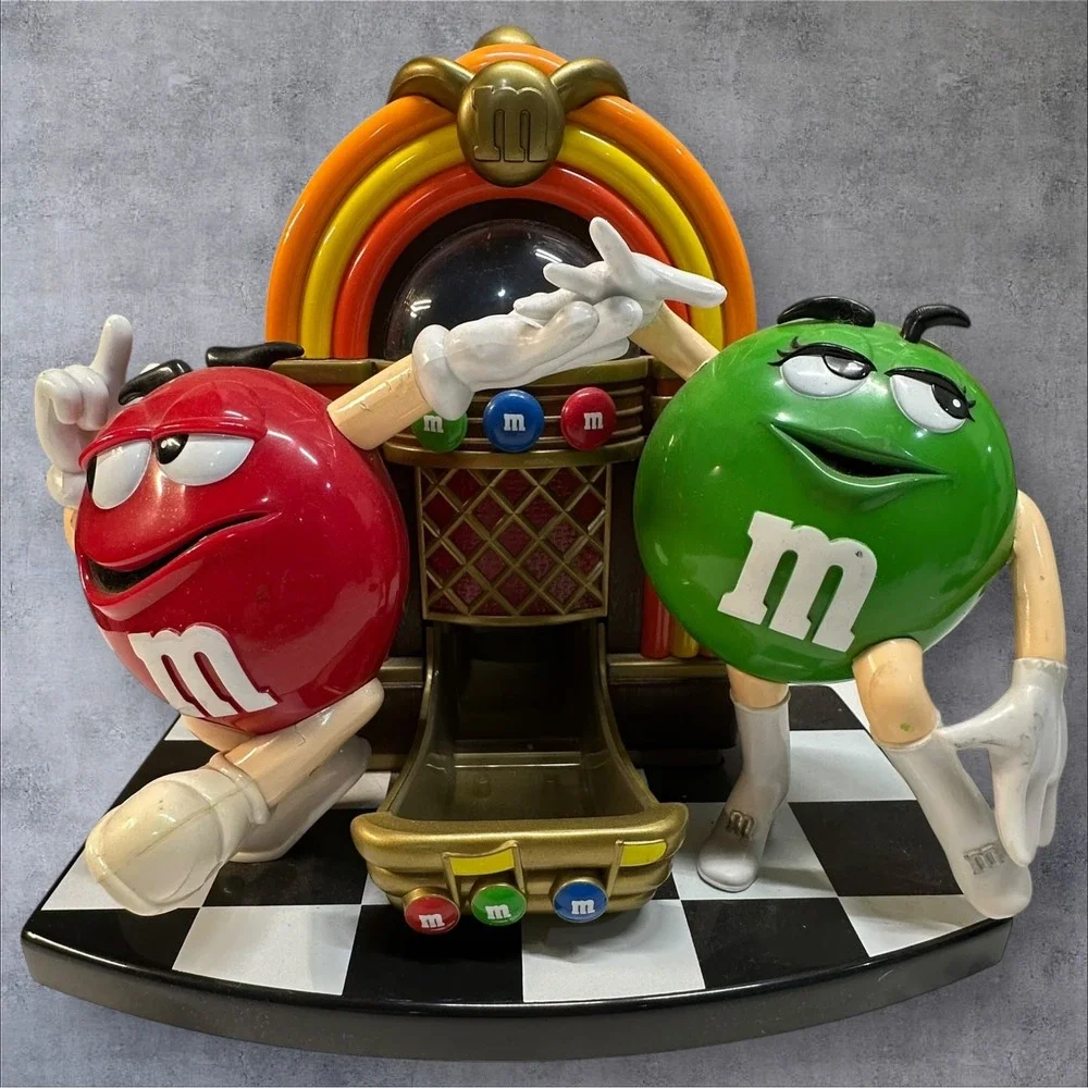 M&M's‎ Jukebox Candy Dispenser Red Green Collectible Novelty